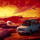 Illustration for article titled The Nissan Paos Press Pics Have Dinosaurs, Are The Greatest Ever